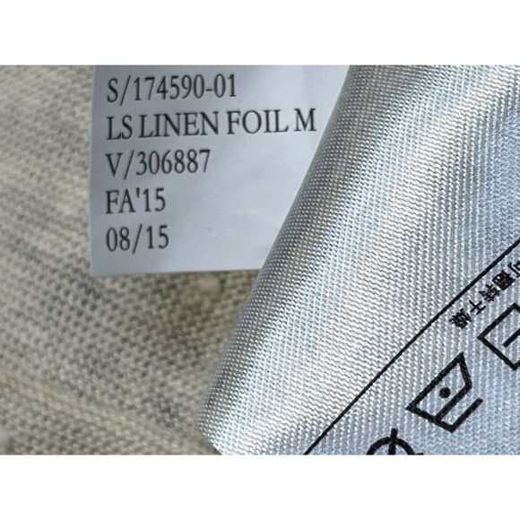 Banana Republic Women's Linen Foil Beige Scoop Neck Blouse size M‎ - Picture 12 of 12